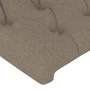 Taupe gray fabric headboard 80x7x78/88 cm by vidaXL, Headboards and footboards - Ref: Foro24-346302, Price: 43,92 €, Discount: %