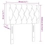 Kopfteil aus taupegrauem Stoff, 80 x 7 x 78/88 cm von vidaXL, Kopf- und Fußteile - Ref: Foro24-346302, Preis: 44,60 €, Rabatt: %