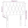Taupe gray fabric headboard 80x7x78/88 cm by vidaXL, Headboards and footboards - Ref: Foro24-346302, Price: 43,92 €, Discount: %