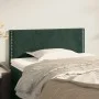 Cabecero de terciopelo verde oscuro 100x5x78/88 cm de vidaXL, Cabeceros y pies de cama - Ref: Foro24-345921, Precio: 26,83 €,...