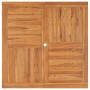 Mesa de comedor de jardín madera maciza de teca 110x110x75 cm