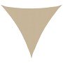 Toldo de vela triangular tela Oxford beige 4x4x4 m