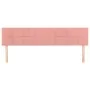 Cabeceros 2 unidades de terciopelo rosa 100x5x78/88 cm de vidaXL, Cabeceros y pies de cama - Ref: Foro24-346101, Precio: 71,8...