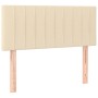 Kopfteil aus cremefarbenem Stoff, 100 x 5 x 78/88 cm von vidaXL, Kopf- und Fußteile - Ref: Foro24-346233, Preis: 41,16 €, Rab...