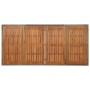 Set comedor jardín 7 pzas y cojines ratán sintético gris