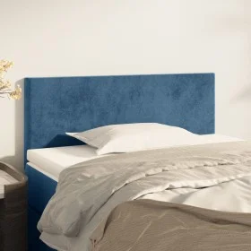 Cabecero de terciopelo azul 100x5x78/88 cm de vidaXL, Cabeceros y pies de cama - Ref: Foro24-345782, Precio: 37,11 €, Descuen...