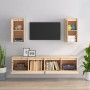 TV-Möbel 4-teilig aus massivem Kiefernholz von vidaXL, TV-Möbel - Ref: Foro24-3100169, Preis: 200,78 €, Rabatt: %