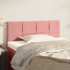 Cabecero de terciopelo rosa 100x5x78/88 cm de vidaXL, Cabeceros y pies de cama - Ref: Foro24-346045, Precio: 42,13 €, Descuen...