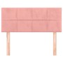 Rosa Samtkopfteil 100x5x78/88 cm von vidaXL, Kopf- und Fußteile - Ref: Foro24-346045, Preis: 43,61 €, Rabatt: %