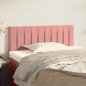 Pink velvet headboard 100x5x78/88 cm by vidaXL, Headboards and footboards - Ref: Foro24-346241, Price: 50,18 €, Discount: %