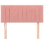 Rosa Samtkopfteil 100x5x78/88 cm von vidaXL, Kopf- und Fußteile - Ref: Foro24-346241, Preis: 50,18 €, Rabatt: %