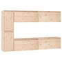 TV-Möbel 6-teilig aus massivem Kiefernholz von vidaXL, TV-Möbel - Ref: Foro24-3100234, Preis: 325,97 €, Rabatt: %