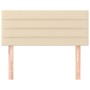 Kopfteil aus cremefarbenem Stoff, 80 x 5 x 78/88 cm von vidaXL, Kopf- und Fußteile - Ref: Foro24-346107, Preis: 34,52 €, Raba...