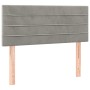 Hellgraues Samtkopfteil 90x5x78/88 cm von vidaXL, Kopf- und Fußteile - Ref: Foro24-346124, Preis: 34,98 €, Rabatt: %