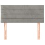Hellgraues Samtkopfteil 90x5x78/88 cm von vidaXL, Kopf- und Fußteile - Ref: Foro24-346124, Preis: 34,98 €, Rabatt: %