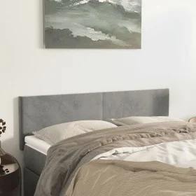 Kopfteile 2 Einheiten hellgrauer Samt 72x5x78/88 cm von vidaXL, Kopf- und Fußteile - Ref: Foro24-345798, Preis: 57,95 €, Raba...