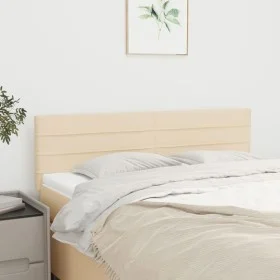 Cabeceros 2 unidades tela color crema 72x5x78/88 cm de vidaXL, Cabeceros y pies de cama - Ref: Foro24-346149, Precio: 64,17 €...