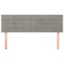 Kopfteile 2 Einheiten hellgrauer Samt 72x5x78/88 cm von vidaXL, Kopf- und Fußteile - Ref: Foro24-346152, Preis: 48,90 €, Raba...