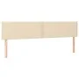 Headboards 2 units of cream-colored fabric 100x5x78/88 cm by vidaXL, Headboards and footboards - Ref: Foro24-345989, Price: 4...