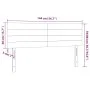 Headboards 2 units dark brown fabric 72x5x78/88 cm by vidaXL, Headboards and footboards - Ref: Foro24-346147, Price: 61,24 €,...
