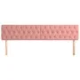 Headboards 2 units of pink velvet 100x7x78/88 cm by vidaXL, Headboards and footboards - Ref: Foro24-346395, Price: 93,38 €, D...