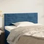 Cabecero de terciopelo azul 100x5x78/88 cm de vidaXL, Cabeceros y pies de cama - Ref: Foro24-346142, Precio: 39,88 €, Descuen...