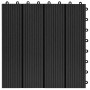 WPC-Verandafliesen 30x30 cm 2 m² schwarz 22 Einheiten von vidaXL, Böden und Teppiche - Ref: Foro24-277800, Preis: 115,19 €, R...