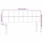 Headboards 2 units taupe gray fabric 72x5x78/88 cm by vidaXL, Headboards and footboards - Ref: Foro24-346050, Price: 49,95 €,...