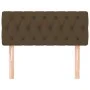 Dark brown fabric headboard 90x7x78/88 cm by vidaXL, Headboards and footboards - Ref: Foro24-346315, Price: 45,57 €, Discount: %