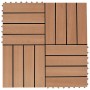 WPC-Verandafliesen 30x30 cm 2 m² Teakfarbe 22 Einheiten von vidaXL, Böden und Teppiche - Ref: Foro24-277801, Preis: 115,39 €,...
