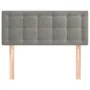 Light gray velvet headboard 90x5x78/88 cm by vidaXL, Headboards and footboards - Ref: Foro24-346430, Price: 40,80 €, Discount: %