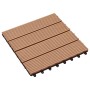 WPC-Verandafliesen 30x30 cm 2 m² Teakfarbe 22 Einheiten von vidaXL, Böden und Teppiche - Ref: Foro24-277801, Preis: 115,39 €,...