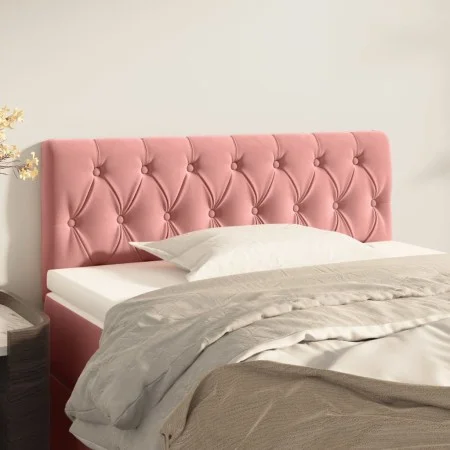 Rosa Samtkopfteil 90x7x78/88 cm von vidaXL, Kopf- und Fußteile - Ref: Foro24-346325, Preis: 54,98 €, Rabatt: %