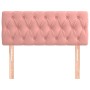 Rosa Samtkopfteil 90x7x78/88 cm von vidaXL, Kopf- und Fußteile - Ref: Foro24-346325, Preis: 56,52 €, Rabatt: %