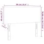 Taupe gray fabric headboard 90x5x78/88 cm by vidaXL, Headboards and footboards - Ref: Foro24-345748, Price: 40,69 €, Discount: %
