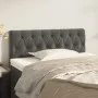Cabecero de terciopelo gris oscuro 90x7x78/88 cm de vidaXL, Cabeceros y pies de cama - Ref: Foro24-346321, Precio: 55,84 €, D...