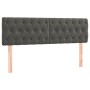 Kopfteile 2 Einheiten aus dunkelgrauem Samt 80x7x78/88 cm von vidaXL, Kopf- und Fußteile - Ref: Foro24-346363, Preis: 81,66 €...