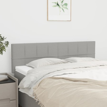 Kopfteile 2 Einheiten hellgrauer Stoff 72x5x78/88 cm von vidaXL, Kopf- und Fußteile - Ref: Foro24-346046, Preis: 64,18 €, Rab...
