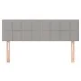 Cabeceros 2 unidades tela gris claro 72x5x78/88 cm de vidaXL, Cabeceros y pies de cama - Ref: Foro24-346046, Precio: 61,38 €,...