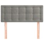 Hellgraues Samtkopfteil 100x5x78/88 cm von vidaXL, Kopf- und Fußteile - Ref: Foro24-346450, Preis: 44,90 €, Rabatt: %