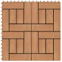 WPC-Porchfliesen 30x30 cm 2 m² Teakfarbe 22 Stück von vidaXL, Böden und Teppiche - Ref: Foro24-277804, Preis: 102,78 €, Rabat...