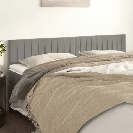 Headboards 2 units of light gray velvet 90x5x78/88 cm by vidaXL, Headboards and footboards - Ref: Foro24-346278, Price: 60,66...