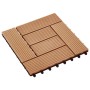 WPC-Porchfliesen 30x30 cm 2 m² Teakfarbe 22 Stück von vidaXL, Böden und Teppiche - Ref: Foro24-277804, Preis: 102,78 €, Rabat...