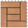 WPC-Porchfliesen 30x30 cm 2 m² Teakfarbe 22 Stück von vidaXL, Böden und Teppiche - Ref: Foro24-277804, Preis: 102,78 €, Rabat...
