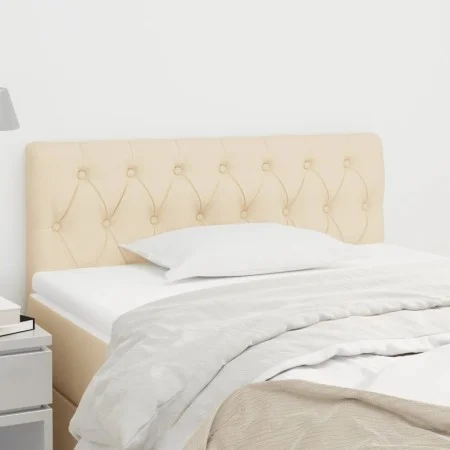 Kopfteil aus cremefarbenem Stoff, 100 x 7 x 78/88 cm von vidaXL, Kopf- und Fußteile - Ref: Foro24-346331, Preis: 42,68 €, Rab...