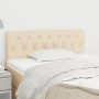 Kopfteil aus cremefarbenem Stoff, 100 x 7 x 78/88 cm von vidaXL, Kopf- und Fußteile - Ref: Foro24-346331, Preis: 44,60 €, Rab...