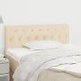 Kopfteil aus cremefarbenem Stoff, 100 x 7 x 78/88 cm von vidaXL, Kopf- und Fußteile - Ref: Foro24-346331, Preis: 42,68 €, Rab...