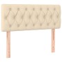 Kopfteil aus cremefarbenem Stoff, 100 x 7 x 78/88 cm von vidaXL, Kopf- und Fußteile - Ref: Foro24-346331, Preis: 44,60 €, Rab...