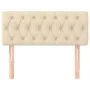 Kopfteil aus cremefarbenem Stoff, 100 x 7 x 78/88 cm von vidaXL, Kopf- und Fußteile - Ref: Foro24-346331, Preis: 42,68 €, Rab...