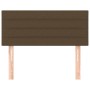 Kopfteil aus dunkelbraunem Stoff, 80 x 5 x 78/88 cm von vidaXL, Kopf- und Fußteile - Ref: Foro24-346105, Preis: 30,37 €, Raba...